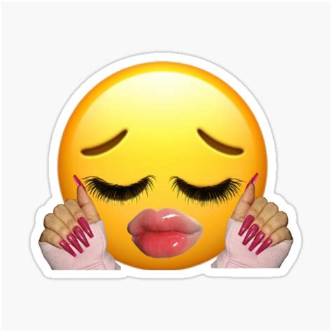 "sassy emoji" Sticker for Sale by albamiller | Redbubble