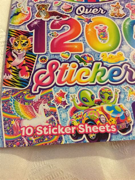 Lisa Frank Sticker Book Over 1200 Colorful Stickers 10 Sheets | Etsy