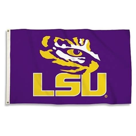 LSU Tigers 3 Ft X 5 Ft Flag Logo Wordmark - Dragon Sports