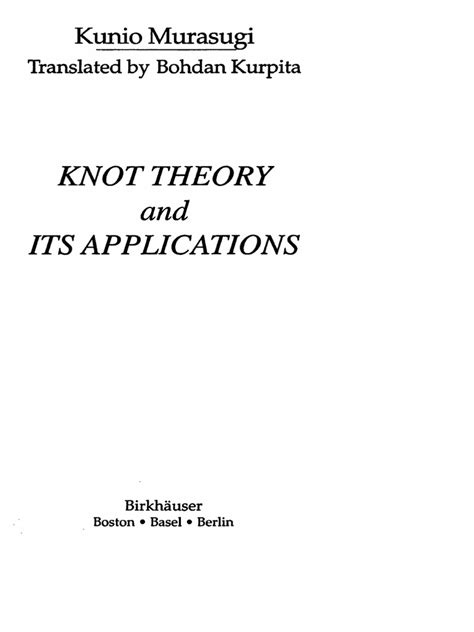 Knot Theory | PDF | Sphere | Cartesian Coordinate System