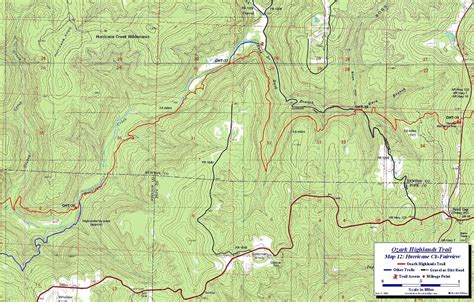 Trail maps, Ozark, Map