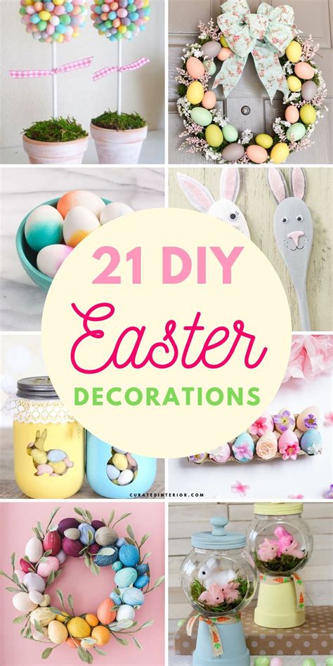 21 DIY Easter Home Decor Ideas & Crafts | Easter diy, Diy easter decorations, Diy bunny decor