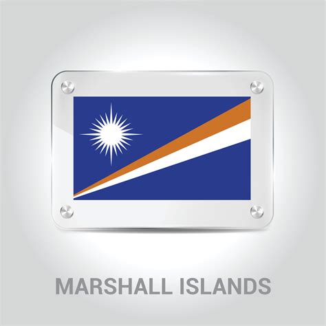 Marshall Islands flag design vector 13369921 Vector Art at Vecteezy