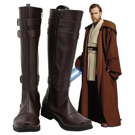 Jedi Knight Obi-Wan Kenobi รองเท้าคอสเพลย์รองเท้าชุดฮาโลวีนอุปกรณ์เสริม Custom Made | Lazada.co.th