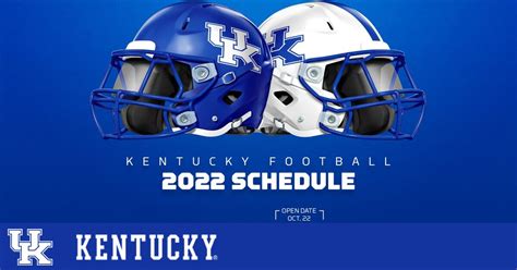 Kentucky Football Announces 2022 Schedule – UK Athletics