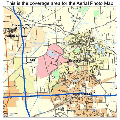 Aerial Photography Map of Edwardsville, IL Illinois