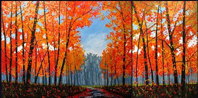 Patty Baker Fine Art Blog - Original Acrylic Paintings: Autumn Path ...