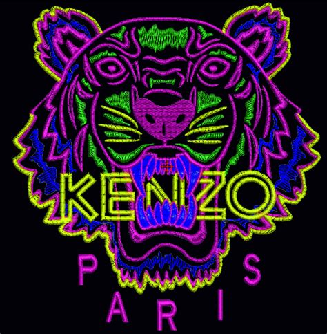 KENZO Logo Machine Embroidery Design Pattern size format25cm | Etsy