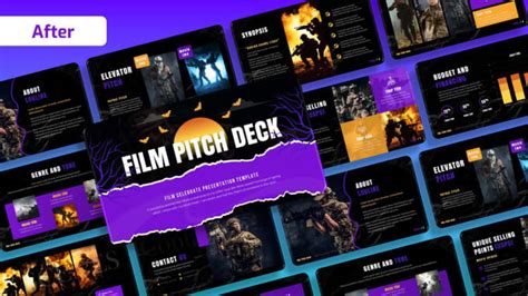 Design a film pitch deck, movie, and tv series presentation by Garnetastudio | Fiverr