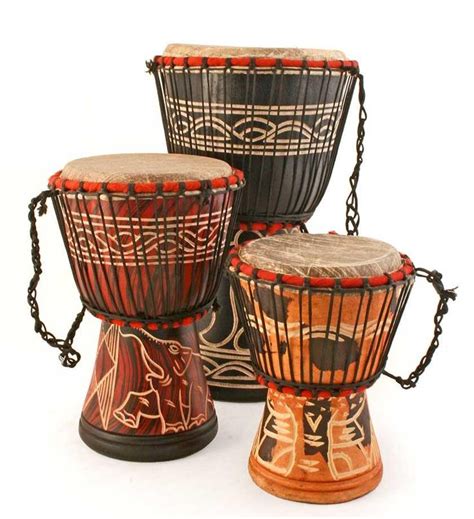 Ghanaian Djembe Hand Drums - Art & Sculpture Handmade in Africa ...