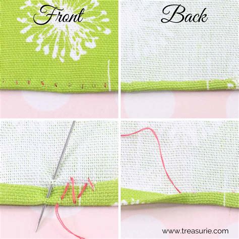 Hemming Stitch - Best Hand Stitches for Hems | TREASURIE