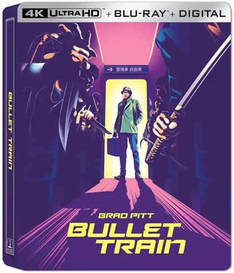 BULLET TRAIN STEELBOOK (4K Ultra HD/Blu-ray/Digital) New Sealed $46.99 - PicClick