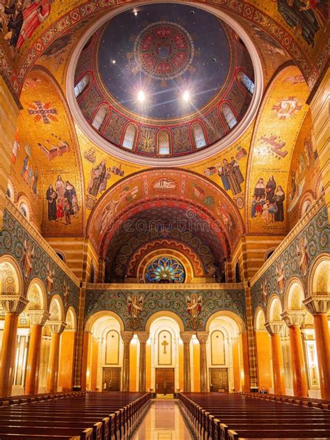 Interior View of the Cathedral Basilica of Saint Louis Stock Photo ...