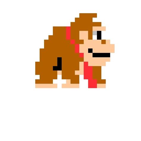 Donkey Kong | Pixel art, Perler bead art, Bead art