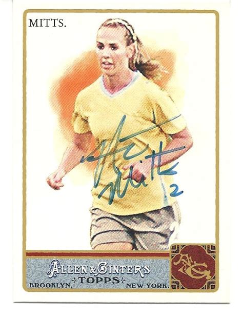 Olympic Soccer star Heather Mitts AUTOGRAPH. | Soccer stars, Heather mitts, Baseball cards