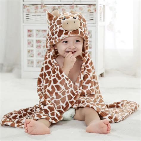 2016 Soft Baby Blanket Baby Towels Animal Shape Hooded Towel Lovely Baby Bath Towel High Quality ...