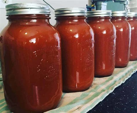 Canning Tomato Sauce Recipe for Preserving Tomatoes | Family Food Garden