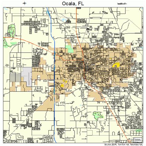 Ocala Florida Street Map 1250750