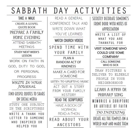 Pin on Sabbath day