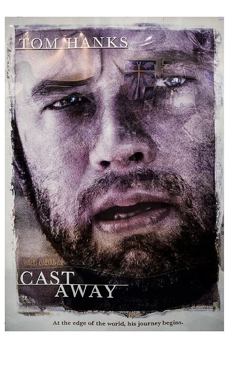 Sold Price: Castaway Film Poster Large framed cinema poster 'Tom Hanks. Castaway' Housed in ...