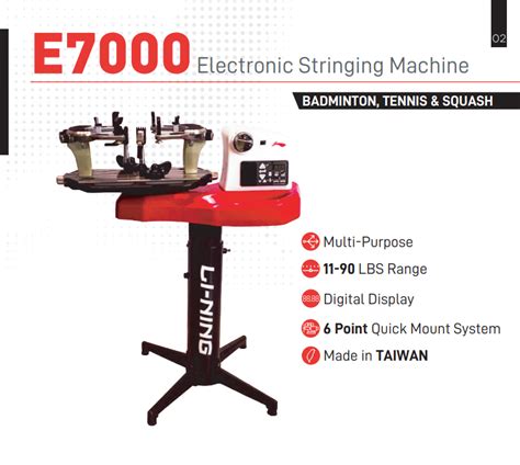 Lining Electronic Stringing Machine E7000, 25 W at Rs 350000/piece in ...