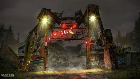 Watch Dogs - T-bone Junkyard concept art, Michel Donze | Concept art ...