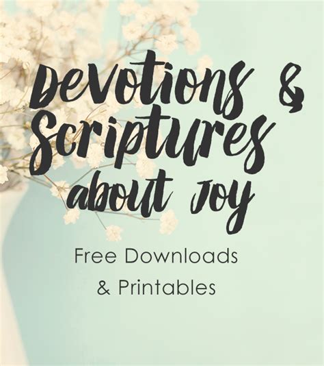 10 Free Devotions about Joy + Bible Verse Printables - FaithGateway