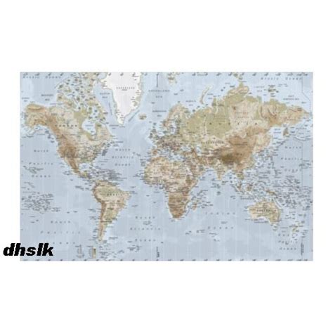 IKEA Premiar WORLD MAP Canvas WALL ART Print and Frame HUGE PREMIÄR ...