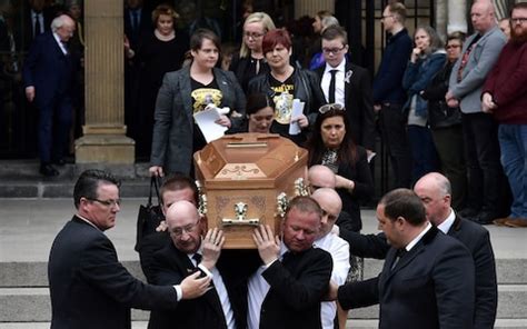 Priest at Lyra McKee's funeral says standing ovation shows urge for politicians to act