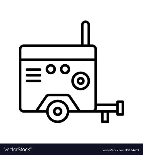 Generator solid icon style Royalty Free Vector Image