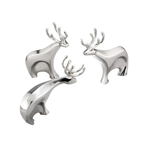 Nambe Dasher Reindeer Set