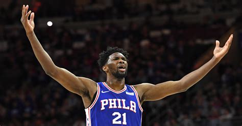 Joel Embiid stares down Westbrook after dunk