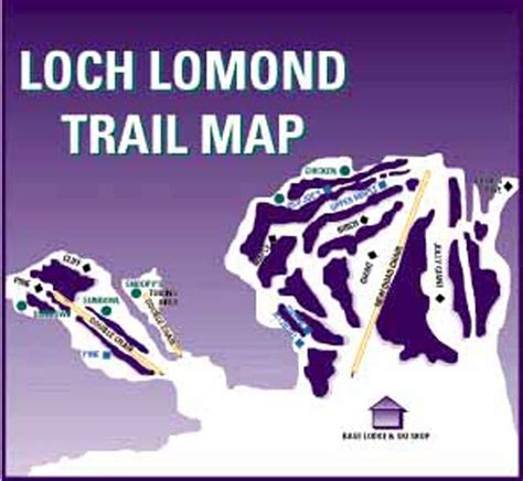 Loch Lomond Ski Area Piste Map / Trail Map