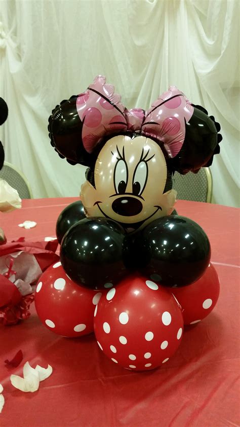 Minnie Mouse balloon centerpiece by Balloons by Night Moods in Juneau ...