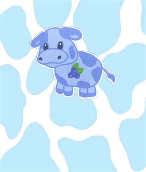 Download Blue Cow Print Blueberry Wallpaper | Wallpapers.com