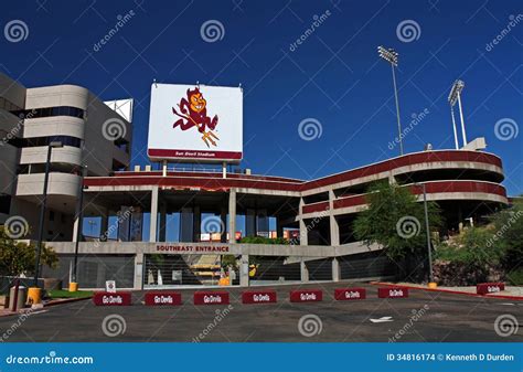 ASU Stadium Tempe AZ editorial stock image. Image of pitchfork - 34816174