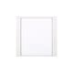 20" Matte White Contemporary Square Outdoor Patio Side Table | Christmas