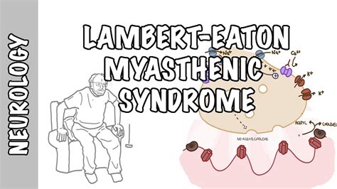 Lambert-Eaton Myasthenic Syndrome - pathophysiology, signs and symptoms and treatment - YouTube