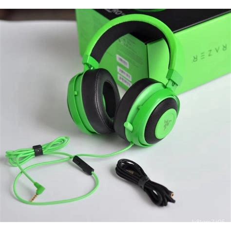 Razer Kraken Pro V2 【hot sale】original analog esports gaming headset - green / black / white ...