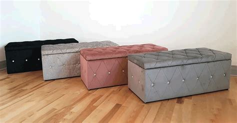 Grey Fabric Blanket Box - Get Furnished