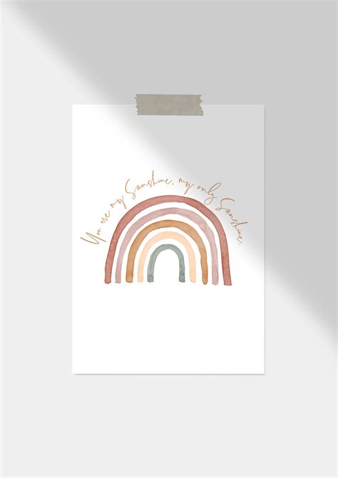 You are my sunshine Rainbow Print | Hello Dolly Designs