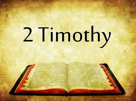 New Testament Survey no.27: Paul - Second Letter to Timothy