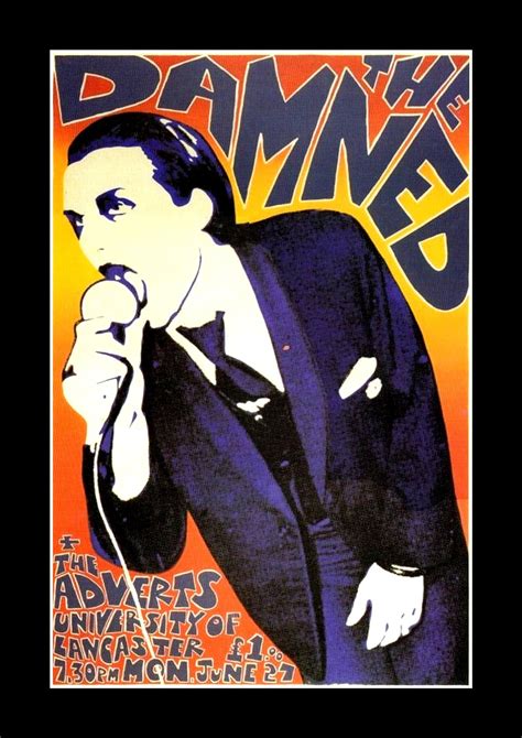 THE DAMNED Adverts Punk 1977 A5 Greeting Card - Etsy UK | Punk poster, Pop art posters, Concert ...