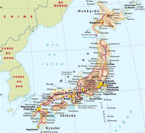 Map of Japan Country | Regional City Maps of Japan