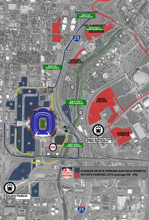 Sports Authority Field Parking Guide: Tips, Maps, Deals | SPG