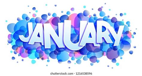 January Word Vector Banner Stock Vector (Royalty Free) 1216538596 ...