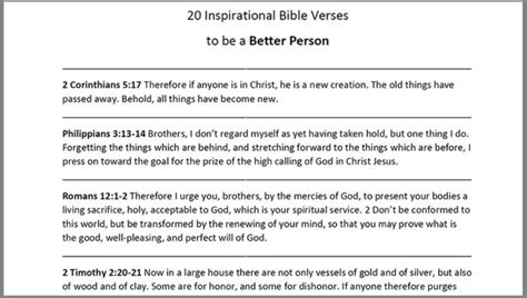 Better Person Verses – DOWNLOAD – Encouraging Bible Verses