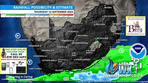 South African Weather Forecast • Maps • Satellite