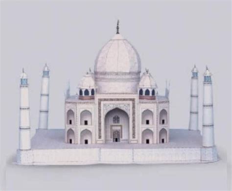 PAPERMAU: Taj Mahal in India Paper Model - by Epson - Mausoléu de Mumtaz Mahal