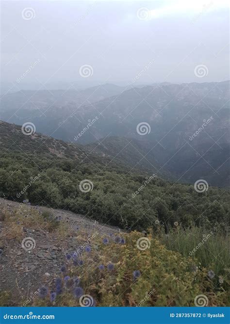 Amazing View of Atlas Mountain Range Stock Photo - Image of fell, trail ...